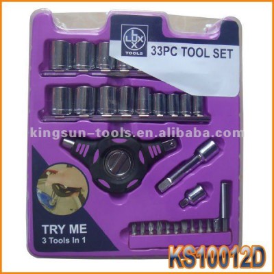 Factory Direct Selling: 33pcs Palm Ratchet tool kit